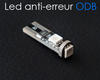 LED-polttimo T10 W5W Ei OBD-virhettä - Anti OBD error - 6000K Panther Punainen