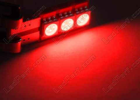 LED T10 W5W Motion punainen ilman ajotietokoneen virhettä - Sivuvalaistus -