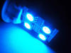 LED T10 W5W Rotation sivuvalaistuksella Sininen