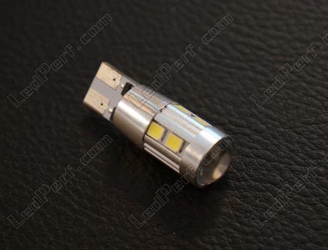LED W5W Magnifier Kanta T10 ajovaloille