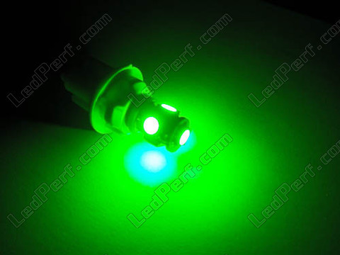 LED-polttimo T10 W5W Xtrem Vihreä effect xenon