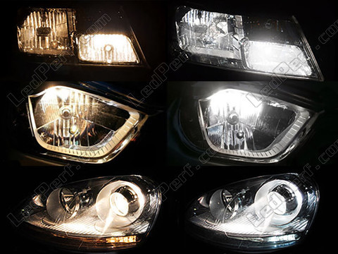 Vertailu Lähivalot Xenon BMW 1-sarjan (F40) vaikutus ennen ja jälkeen muutoksen