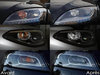 LED etusuuntavilkut Nissan Leaf II ennen ja jälkeen