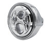 Esimerkki kromatusta ajovalosta ja LED-optiikasta Suzuki Van Van 125 -mallille