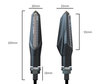 Joukko Mitat Perättäiset LED-suuntavilkut Aprilia RX-SX 125 -mallin