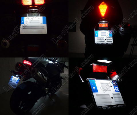 LED rekisterikilpi BMW Motorrad HP2 Megamoto Tuning