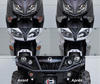 LED etusuuntavilkut BMW Motorrad HP2 Megamoto ennen ja jälkeen