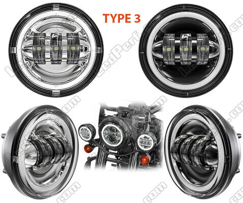LED-ajovalojen optiikat Harley-Davidson Electra Glide Standard 1584 lisävaloille