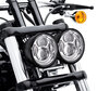 LED-ajovalot Harley-Davidson Fat Bob 1690 -lle - Hyväksytyt pyöreät moottoripyörän optiikat