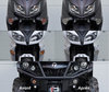 LED etusuuntavilkut Harley-Davidson XL 883 R ennen ja jälkeen