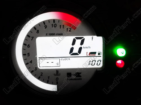 LED mittari valkoinen kawasaki z750