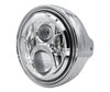 Esimerkki kromatusta ajovalosta ja LED-optiikasta Moto-Guzzi California 1100 Classic -mallille