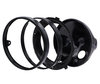 Musta pyöreä ajovalo full LED-optiikalle varten Moto-Guzzi V9 Roamer 850, osien kokoaminen