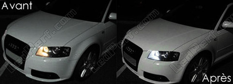 LED-parkkivalot rekisteröintikilpi Audi A3 8P
