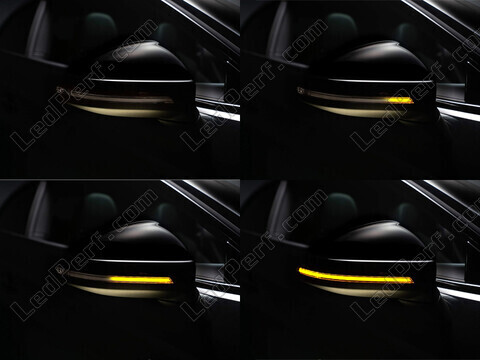 Osram LEDriving® dynaamisten vilkkujen valon eri vaiheet Audi A3 8V sivupeileille