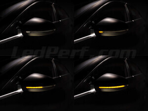 Osram LEDriving® dynaamisten vilkkujen valon eri vaiheet Audi A4 B9 sivupeileille