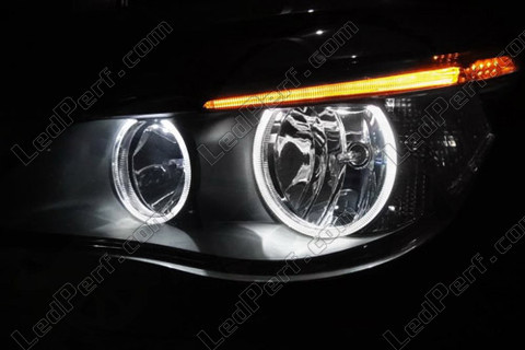 LED Angel Eyes BMW Serie 5 E60 E61 LCI Ilman alkuperäistä xenon