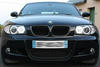 LED xenon valkoiset mallille angel eyes H8 BMW 1-sarjan vaihe 2 6000K - MTEC V3.0