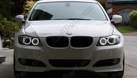 LED angel eyes BMW 3-sarjan (E90 E91) LCI alkuperäisellä xenon