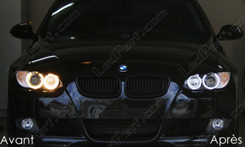 LED xenon valkoiset mallille angel eyes H8 BMW 3-sarjan (E92 E93) 6000K
