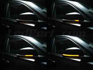 Osram LEDriving® dynaamisten vilkkujen valon eri vaiheet BMW X1 (E84) sivupeileille