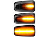 Dynaamisten LED-sivuvilkutjen valaistus Citroen Jumpy (2007 - 2012) - Savunmusta versio