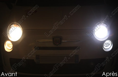 LED Ajovalot Fiat 500