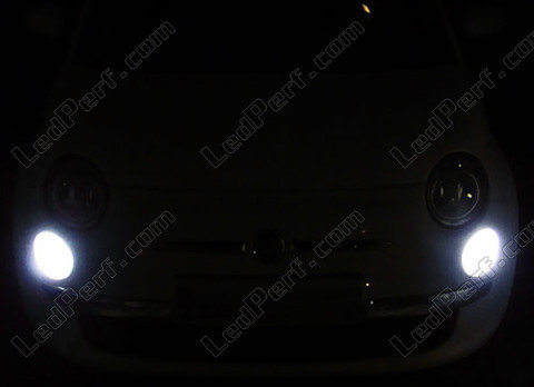 LED-parkkivalot/Päiväajovalot Xenon Valkoinen Fiat 500