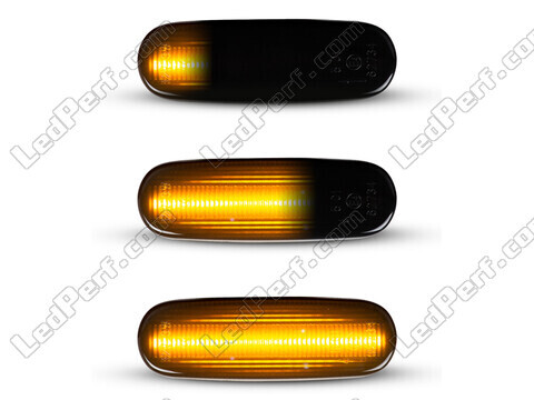 Dynaamisten LED-sivuvilkutjen valaistus Fiat Doblo - Savunmusta versio