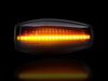Dynaamisten LED-sivuvilkutjen maksimaalinen valaistus Hyundai Coupe GK3