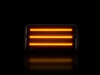 Dynaamisten LED-sivuvilkutjen maksimaalinen valaistus Jeep Wrangler II (TJ)