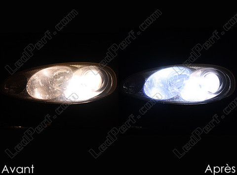 LED Ajovalot Mazda MX 5 Vaihe 2 ennen ja jälkeen