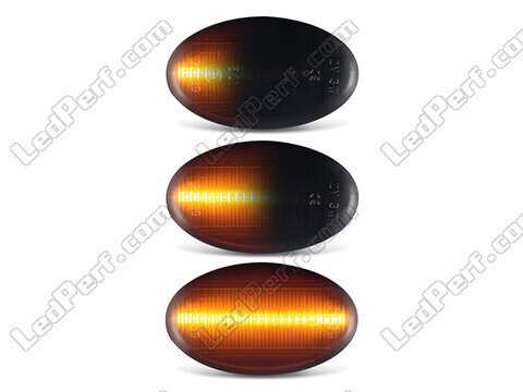 Dynaamisten LED-sivuvilkutjen valaistus Mercedes Citan - Savunmusta versio