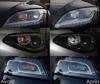 LED etusuuntavilkut Mercedes V-sarja ennen ja jälkeen
