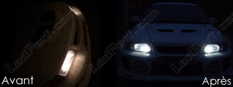 LED parkkivalot xenon valkoinen Mitsubishi Lancer Evolution 5
