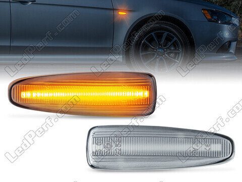 Dynaamiset LED-sivuvilkut Mitsubishi Lancer X varten