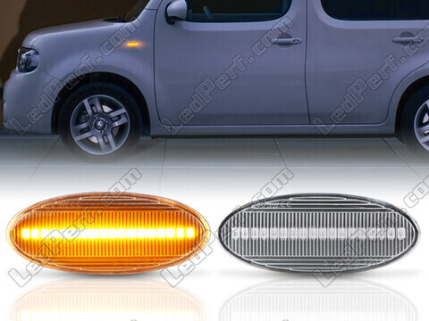 Dynaamiset LED-sivuvilkut Nissan Cube varten