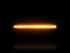 Dynaamisten LED-sivuvilkutjen maksimaalinen valaistus Nissan Juke