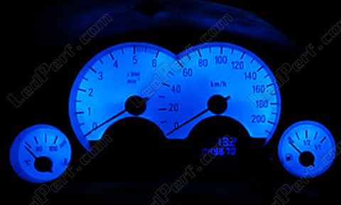 LED mittari sininen Opel Corsa C tausta mittari valkoinen