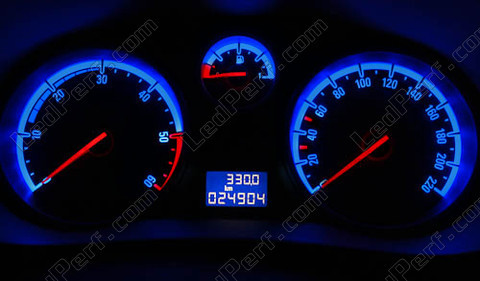 LED mittari sininen Opel Corsa D
