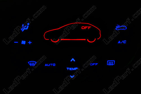 LED sininen ja punainen ilmastointi Peugeot 206 (>10/2002) Multiplexee