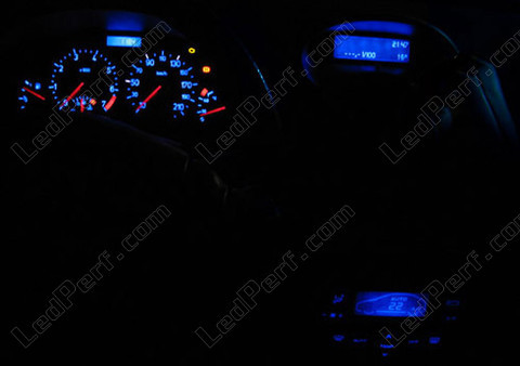 LED sininen kojelauta Peugeot 206 (>10/2002) Multiplexee