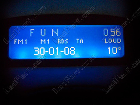 LED sininen näyttö Peugeot 206 (>10/2002) Multiplexee