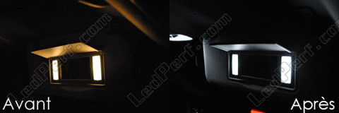 LED meikkipeilit aurinkosuoja Peugeot 207