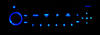 LED autoradio RD4 sininen Peugeot 207