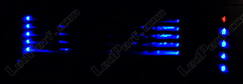 LED sininen laturi CD Blaupunkt Peugeot 207 sininen