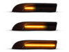 Dynaamisten LED-sivuvilkutjen valaistus Porsche Panamera - Savunmusta versio