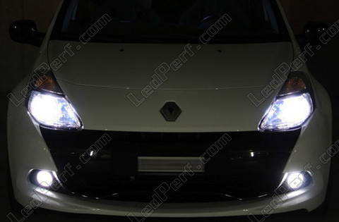 polttimo kaasuvalot/Ajovalot xenon Renault Clio 3 5000K Michiba Diamond valkoinen Led