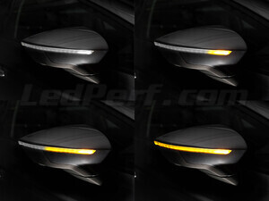 Osram LEDriving® dynaamisten vilkkujen valon eri vaiheet Seat Ibiza V sivupeileille