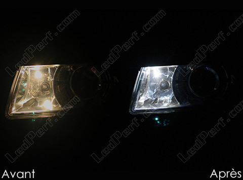 LED parkkivalot xenon valkoinen Skoda Superb 3T Tuning